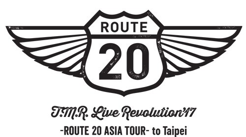 「T.M.R. LIVE REVOLUTION'16-'17 -Route 20 ASIA TOUR- to Taipei」ロゴ