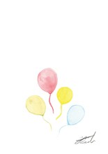 little Skeetが描き下ろした「-BALLON-」のイメージイラスト。