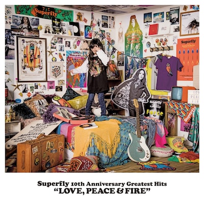 Superfly「LOVE, PEACE & FIRE」初回限定盤ジャケット