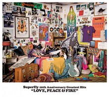Superfly「LOVE, PEACE & FIRE」通常盤ジャケット