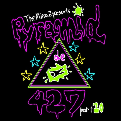 The Mirraz「Pyramid de 427 part10 ~10回目のプロポーズ!ミイラズは死にましぇん~」ロゴ