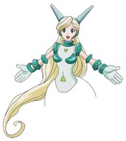 南條愛乃が演じるマリアのキャラクターイラスト。