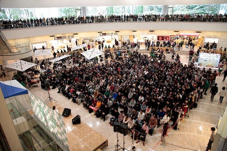 中島愛「ワタシノセカイ」リリース記念イベントの様子。（撮影：田中伸二）