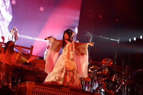 「和楽器バンド 大新年会2017 東京体育館 雪ノ宴」の様子。（写真提供：avex）