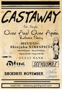 Castaway「Over And Over Again」ツアー初日公演 フライヤー