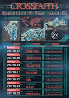 Crossfaith「Operation X Tour wave.01」告知フライヤー