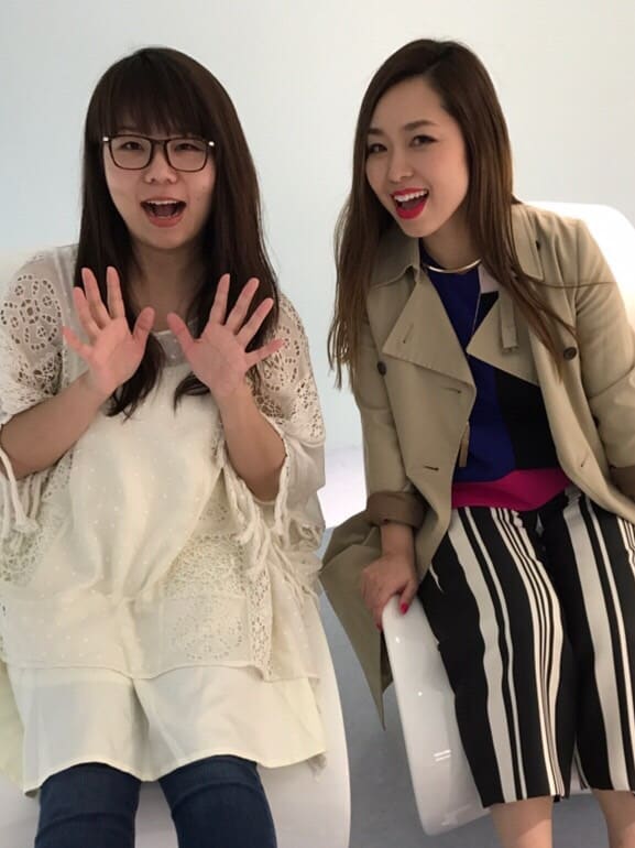 左から相席スタート・ケイ、傳田真央。