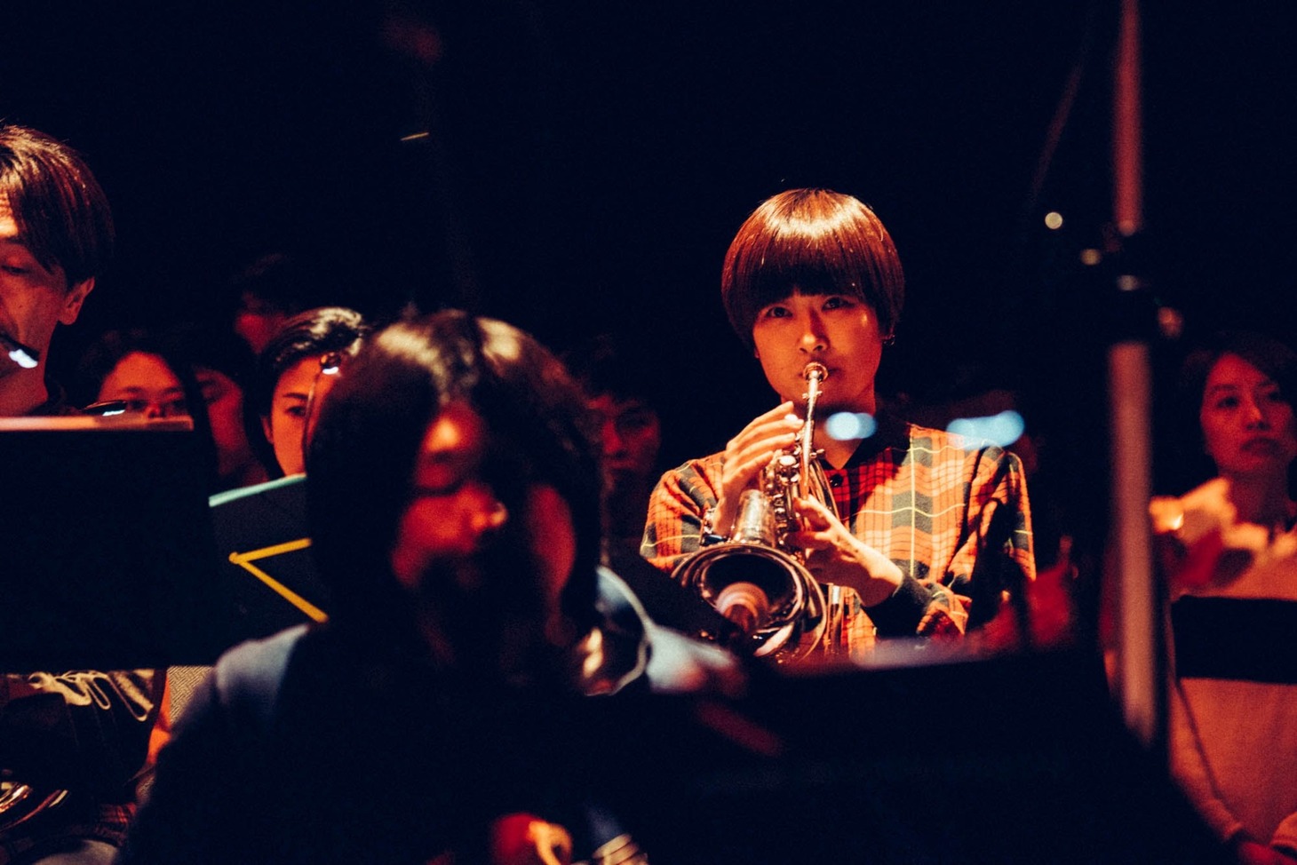 三浦千明（Flugelhorn, Glockenspiel）（撮影：後藤武浩）