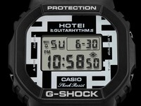 「HOTEI 35th ANNIVERSARY G-SHOCK GUITARHYTHM MODEL」盤面見本（ELバックライト消灯時）
