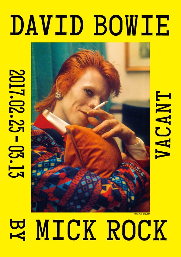 「DAVID BOWIE by MICK ROCK」フライヤー