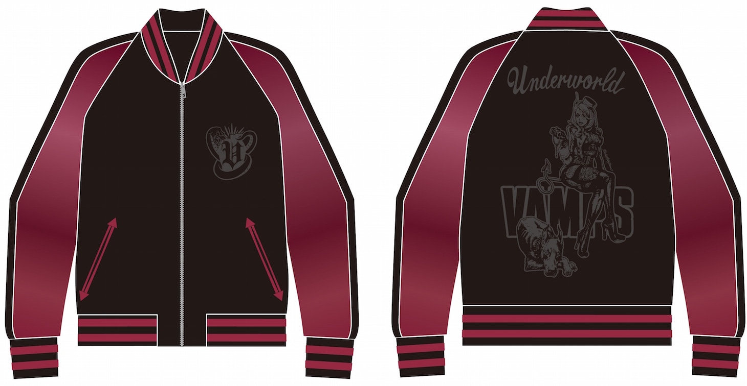 VAMPS「UNDERWORLD」初回限定盤Cに付属するスカジャンデザイン。