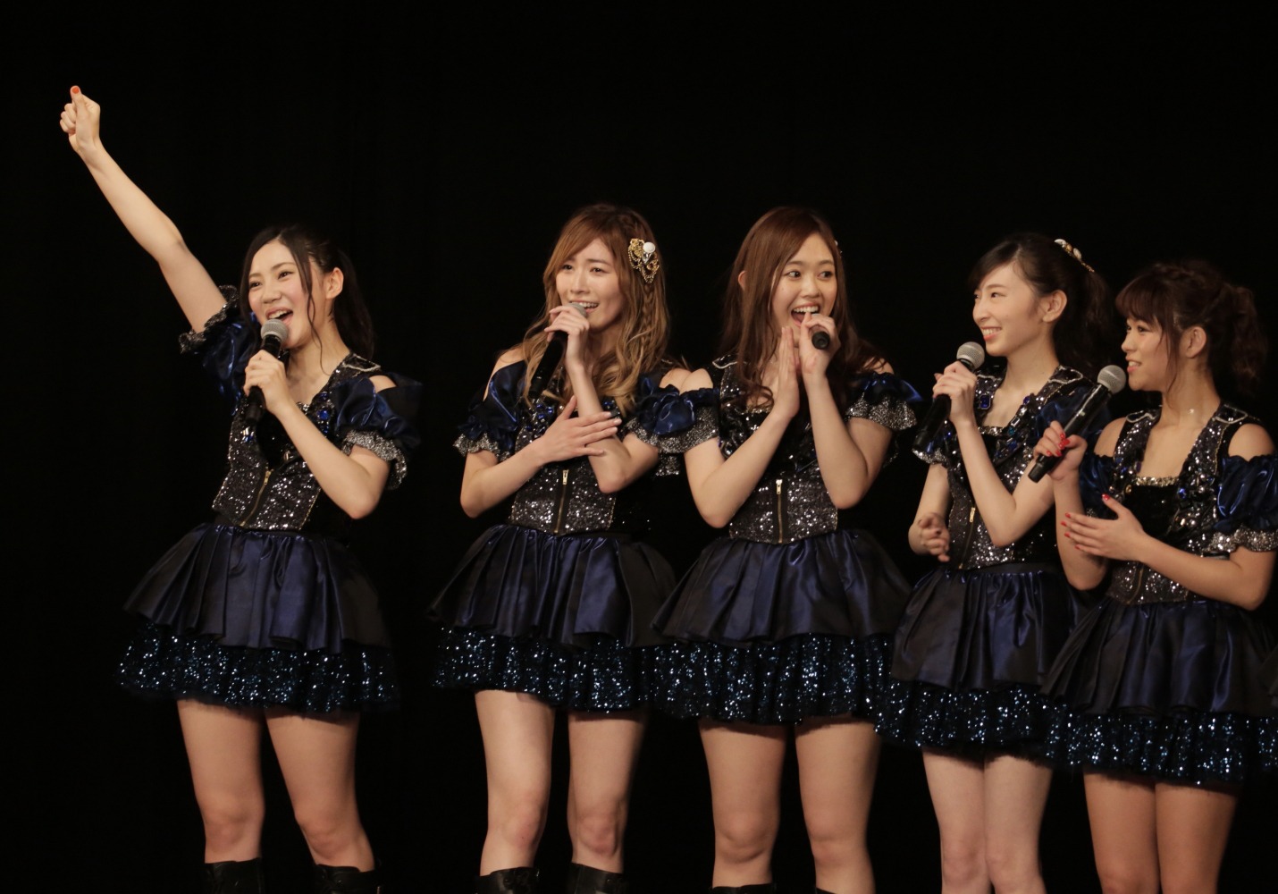 レギュラー番組決定に喜ぶSKE48のメンバーたち。(C)AKS