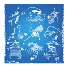 空想委員会「デフォルメの青写真」通常盤ジャケット