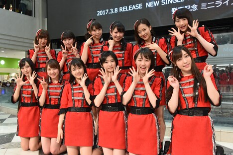 昨日3月7日に行われたモーニング娘。'17「BRAND NEW MORNING / ジェラシー ジェラシー」発売記念イベントの様子。