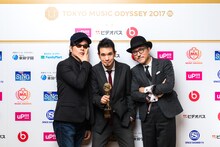 左からMETAFIVEのTOWA TEI、LEO今井、高橋幸宏。
