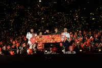 「夜は短し歩けよ乙女」完成披露上映会の様子。