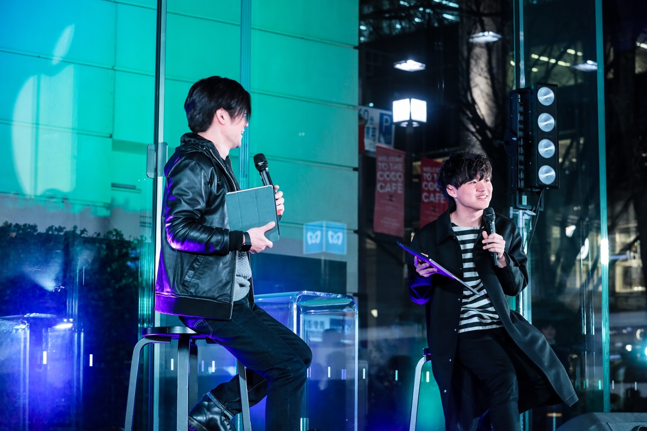 左からReal Sound編集長 神谷弘一氏、ぼくのりりっくのぼうよみ。