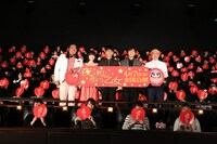 「夜は短し歩けよ乙女」完成披露上映会の様子。