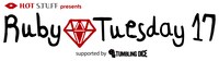 「HOT STUFF presents Ruby Tuesday 17 supported by TUMBLING DICE」ロゴ