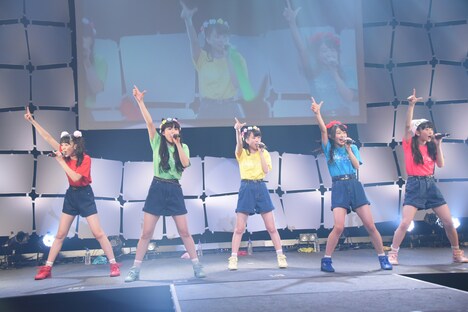 ときめき▽宣伝部「TOKIMEKI▽GIRLS CUTE な LIVE▽」の様子。