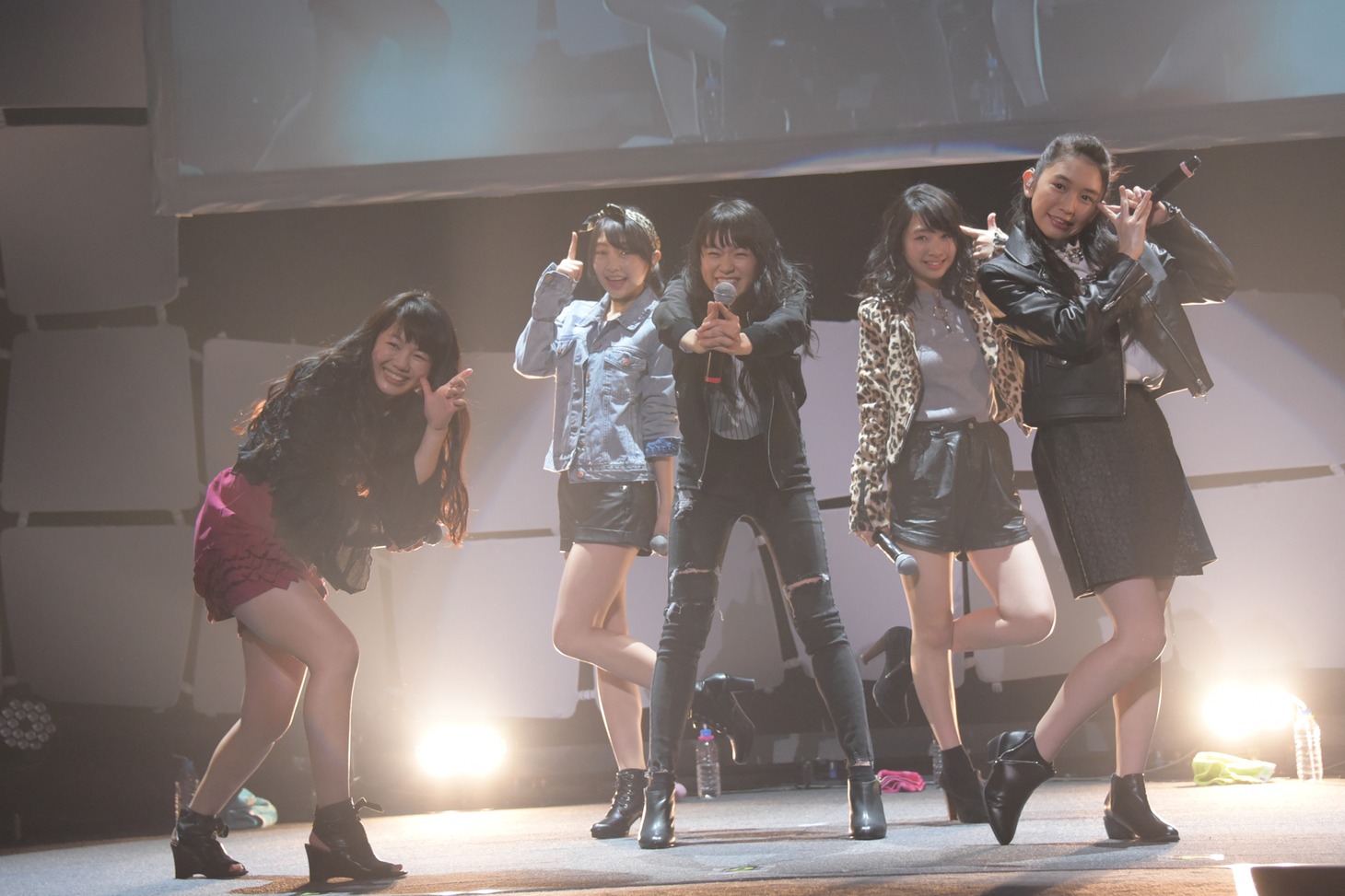 ときめき▽宣伝部「TOKIMEKI▽GIRLS CUTE な LIVE▽」の様子。