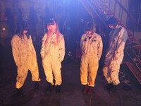 ゆるめるモ！「震えて甦れ」ミュージックビデオ撮影時の様子。