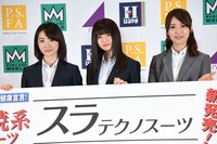 左から生駒里奈、齋藤飛鳥、衛藤美彩。