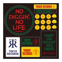 「NO DIGGIN', NO LIFE. ステッカー」デザイン見本