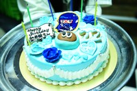 ファンからプレゼントされたバースデーケーキ。
