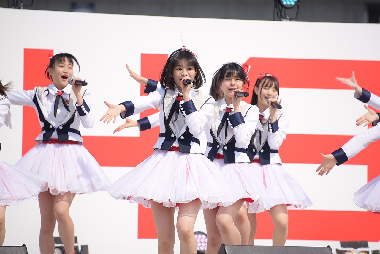 NGT48「祝・メジャーデビュー！ NGT48ここからプレーボール！＠HARD OFF ECOスタジアム新潟」新潟・HARD OFF ECOスタジアム新潟公演の模様。