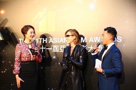 「アジア映画大賞」でのYOSHIKI。