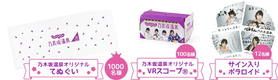 プレゼントキャンペーンの景品。