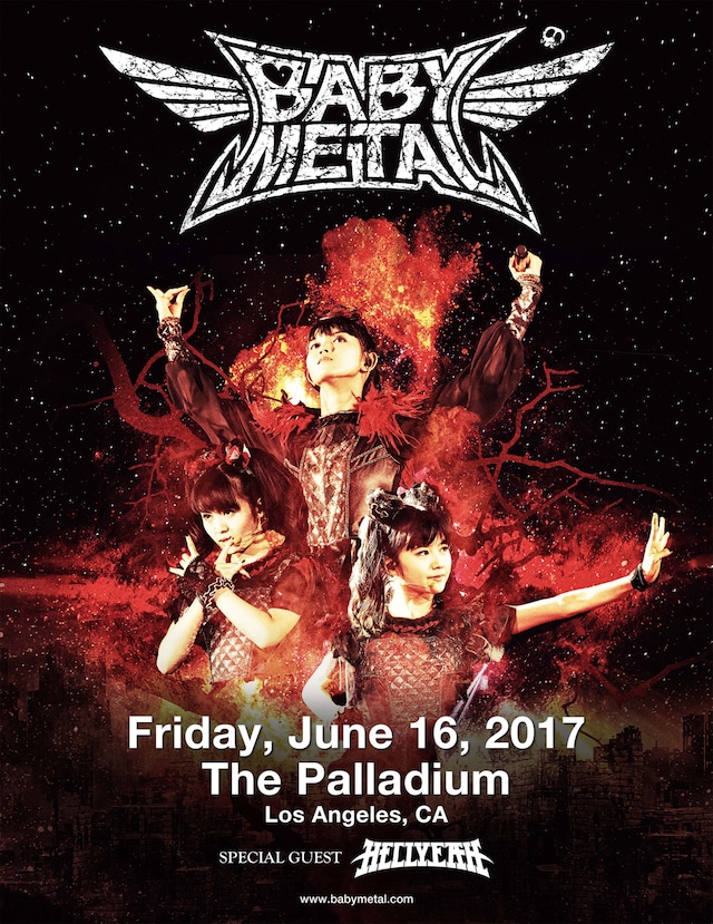 「BABYMETAL US TOUR 2017 SPECIAL HEADLINE SHOW IN LA」ビジュアル