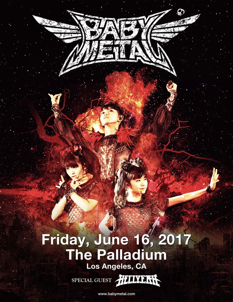 「BABYMETAL US TOUR 2017 SPECIAL HEADLINE SHOW IN LA」ビジュアル