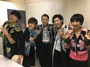 「社長が言ったから有言実行！ ボイメン47都道府県ツアー」北海道公演のメンバー。左から吉原雅斗、田村侑久、田中俊介、勇翔、本田剛文。