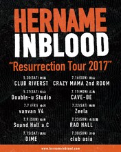 「HER NAME IN BLOOD “Resurrection Tour 2017”」フライヤー