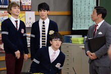 （左から）ユーキ、ユースケ、タカシと団長先生。