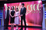 舞台「Little Voice（リトル・ヴォイス）」製作発表記者会見の様子。