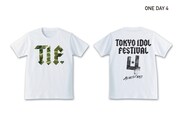 「TOKYO IDOL FESTIVAL 2017」限定ステージ観覧可能オリジナルTシャツ付き入場券、1日目入場券のTシャツデザイン。