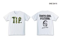 「TOKYO IDOL FESTIVAL 2017」限定ステージ観覧可能オリジナルTシャツ付き入場券、3日目入場券のTシャツデザイン。
