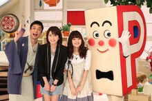 左から春風亭昇々、森高千里、藤原さくら、Pちゃん。