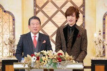 番組MCの徳光和夫（左）とDAIGO（右）。