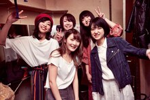 Drop's。前列左が新メンバーの石川ミナ子（Dr）。（撮影：たたみ）