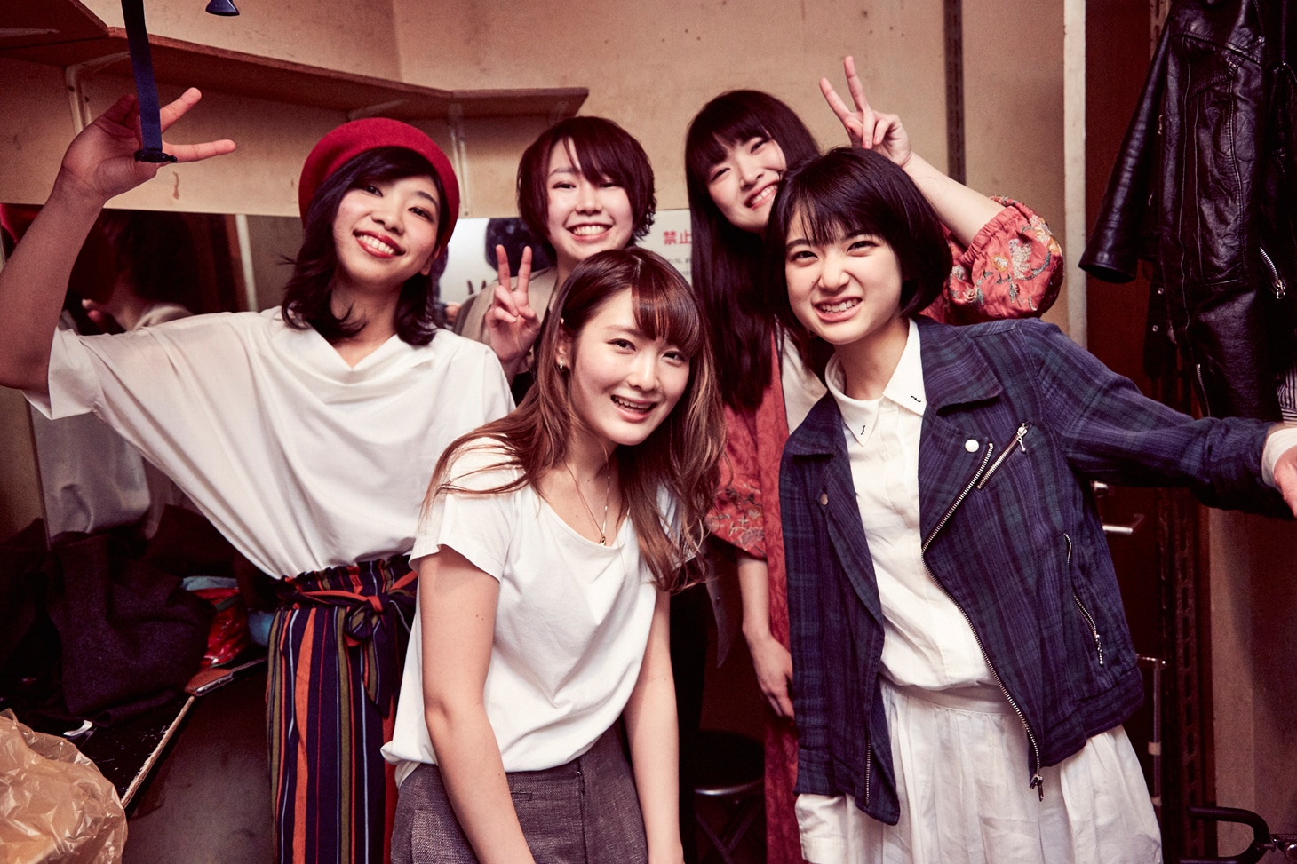 Drop's。前列左が新メンバーの石川ミナ子（Dr）。（撮影：たたみ）