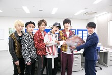 DISH//と濱田岳。