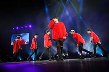 防弾少年団の北米公演の様子。