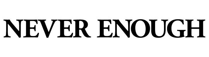 NEVER ENOUGHロゴ