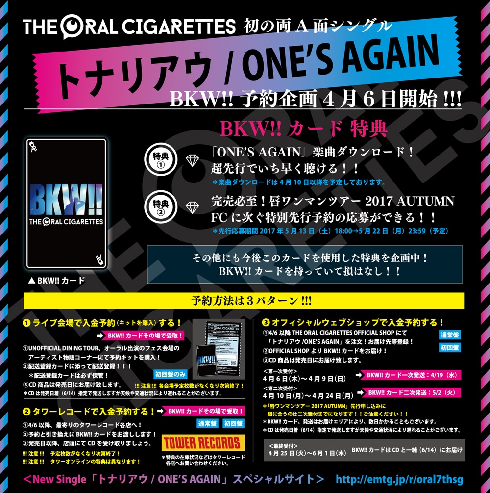 「BKW!!カード」特典概要