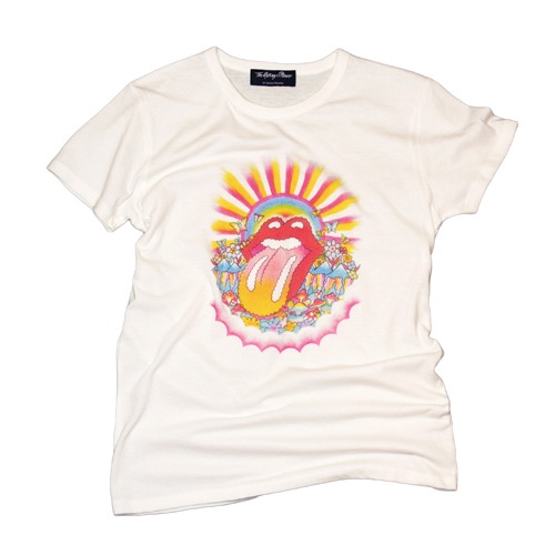 GLIM SPANKYとThe Rolling StonesのコラボTシャツ。
