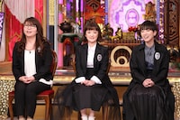 左から山崎ケイ、千秋、MCいつか。